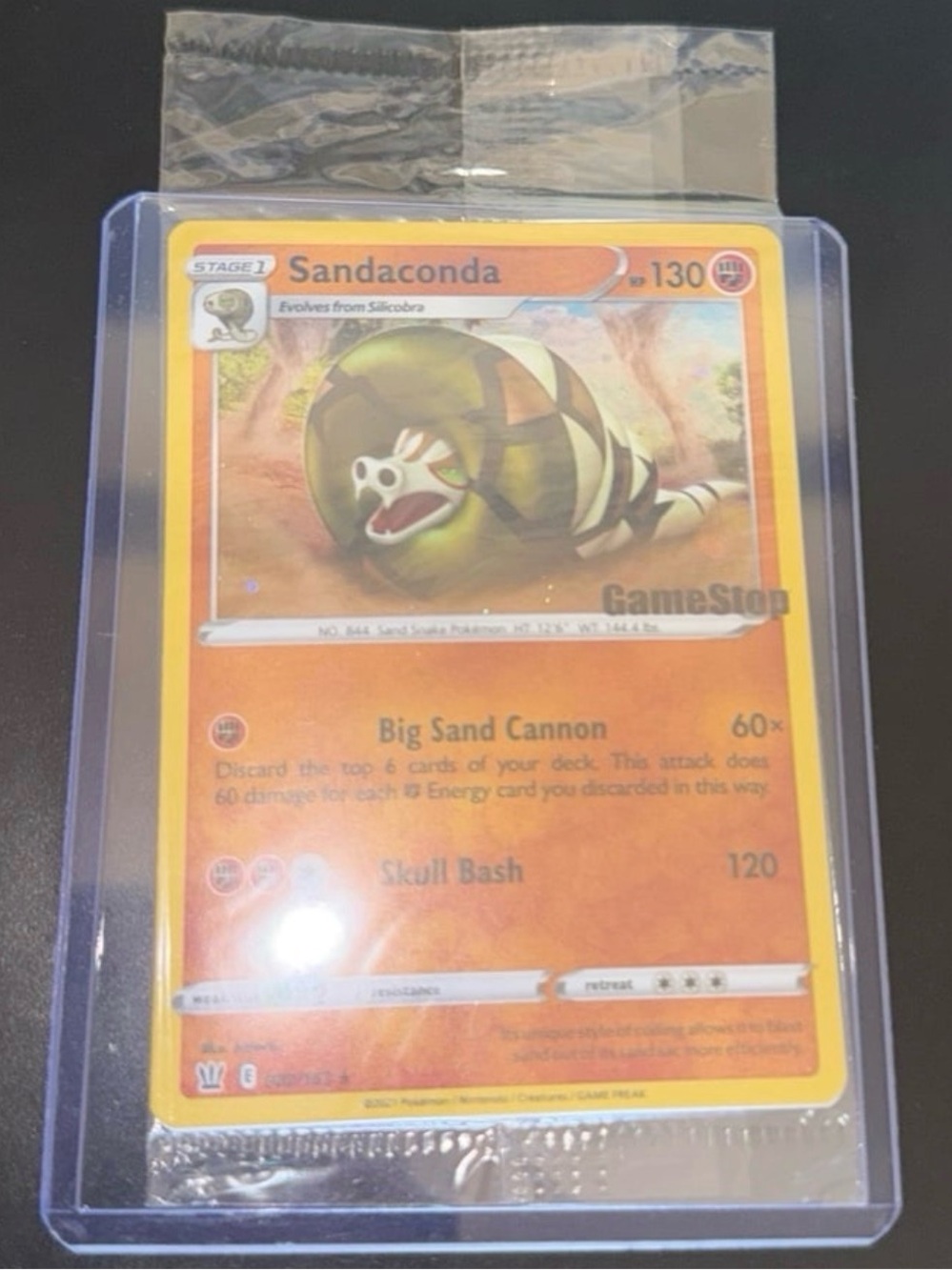 SandaConda 82/163 GameStop Promo 2021 released swirl in corner HoloFoil rare
